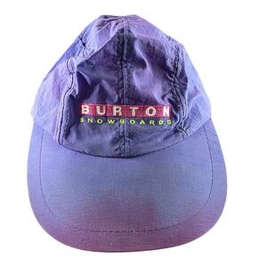 Burton Snowboards Nylon Ski Cap Vintage 90s Purple One Size VTG